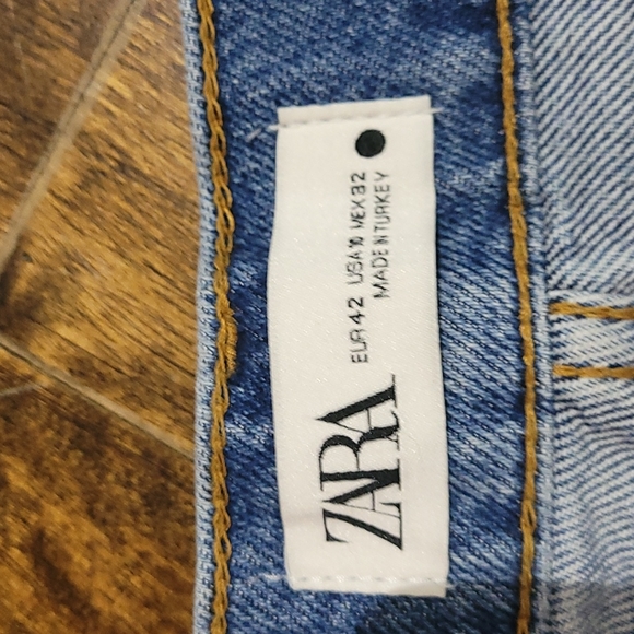 Women's Zara denim jean shorts Sz 10 bought but never wore, NSH - Picture 4 of 4